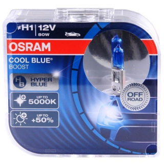 ŽÁROVKY H1 OSRAM COOL BLUE BOOST 80W (DUO BOX 2 KS)