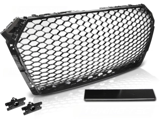 Přední maska Audi A4 B9 15- černá lesklá RS-STYLE
