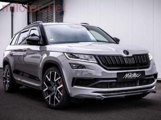 Přední spoiler - černý lesklý "klavírlak", Kodiaq RS / Sportline