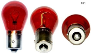 žárovka 12V 21W BAW15s červená PHILIPS (PR21W)