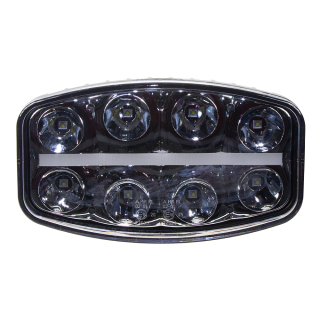 LED světlo s pozičním světlem oválné, 8x8W, 210x140mm, ECE R7/R10/R112