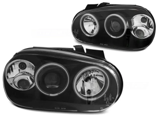 Přední světla VW Golf IV 98-03 ANGEL EYES CCFL černá