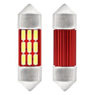 LED žárovky SUFIT CAN-BUS s chladičem 12 - délka 31 mm - bílé (2 ks)