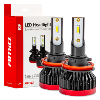 LED žárovky H8/H9/H11, 3100 LM/6000 K 2ks, AMiO