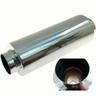 Sportovní rezonátor TURBOWORKS nerez 304 průměr: 80 mm (délka 37, šířka 14 cm)