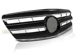 PŘEDNÍ MASKA MERCEDES W221, 2005-2009, STYL CL ČERNÁ-CHROM