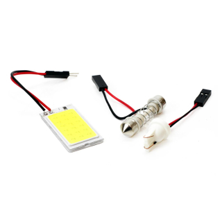 LED PANEL T10 W5W C5W 1xCOB-18 12V
