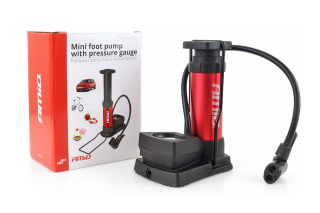 Nožní mini pumpa s manometrem 11 BAR - Amio