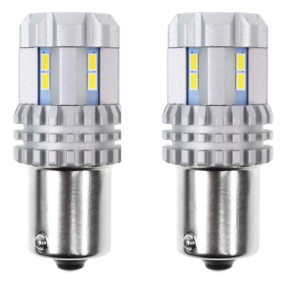 CAN-BUS diodové žárovky BA15S - 12 SMD LED 3020 - bílé (2 ks) - Amio
