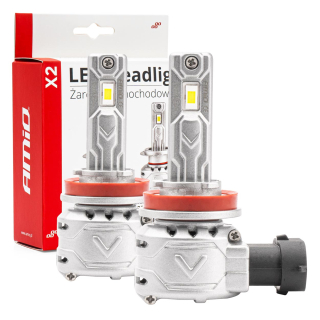 CAN-BUS LED žárovky H8 | H9 | H11 AMIO X2 6500K, 7920 LM, 2 ks