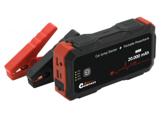 Powerbanka s funkcí JUMP STARTER 20.000mAh 2000A - Compass
