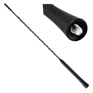 Antenní prut na auto - závit M6 vnitřní s redukcemi M5 - délka 40 cm