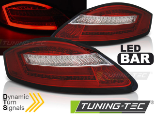Zadní světla Porsche Boxter 987/ Cayman 05-08 červené/bílé LED SEQ