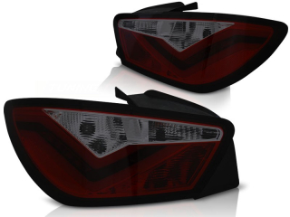 ZADNÍ SVĚTLA SEAT IBIZA 2008-2012, HATCHBACK, 3DVEŘ. LED BAR ČERVENÉ, KOUŘOVÉ 