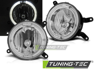 Mlhové světla Ford Mustang 04-09 ANGEL EYES chrom