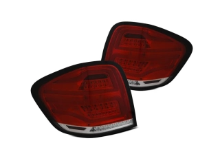 Zadní světla Mercedes Benz ML W164 09-11 - bílé/červené LED
