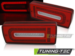 ZADNÍ SVĚTLA, SVĚTLOMETY MERCEDES G-KLASA, W463, 2007-2017, LED, RED/WHITE