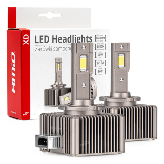 LED ŽÁROVKY D1S LED XD Series CAN-BUS, bílé 6500K, 8600 LM, 2 ks IP65, AMIO