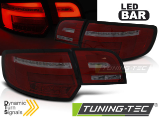 ZADNÍ LED SVĚTLA, SVĚTLOMETY, LAMPY AUDI A3 8P 5D, 2003-2008, LED BAR, SEQ