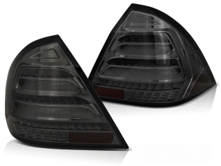 Zadní světla Mercedes Benz W203 sedan 00-04 - kouřová LED SEQ BAR