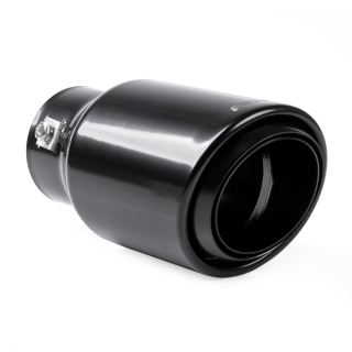 Koncovka výfuku AMIO MT 024 ČERNÁ, průměr 89 mm, kulatá