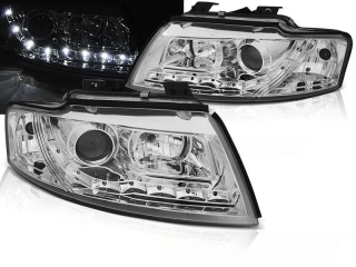 Přední světla Audi A4 B6 CABRIO 02-06 chrom LED