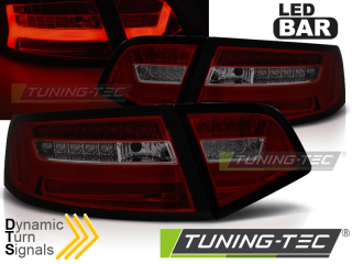 Zadní světla Audi A6 08-11 sedan červená/kouřová LED BAR SEQ