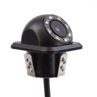 Kamera do auta Amio HD-305-LED 170° s nočním viděním o průměru 18 mm s LED osvětlením
