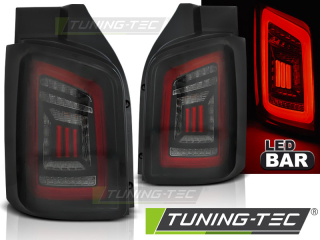 Zadní světla VW T5 03-09 / 10-15 zad.výklopné dveře - kouřové/černé/červené LED BAR