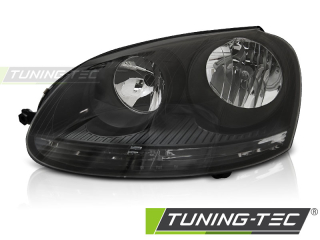 Přední světlo VW Golf V 10.03-09 TYC - černé LEVÉ