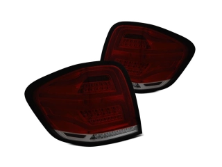 Zadní světla Mercedes Benz ML W164 09-11 - kouřové/červené LED
