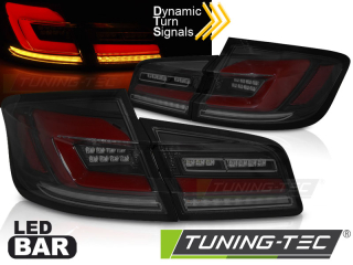 ZADNÍ LED SVĚTLA, SVĚTLOMETY, LAMPY BMW F10 2010-2016, SEQ, ČERNÉ KOUŘOVÉ