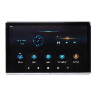 LCD monitor 12,3" OS Android/USB/SD/HDMI s držákem na opěrku