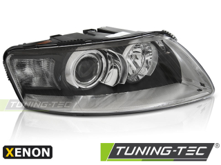 Přední světlo Audi A6 C6 04/04-08 XENON TYC - černé PRAVÉ