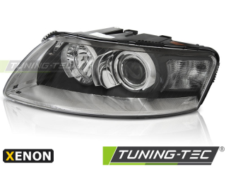 Přední světlo Audi A6 C6 04/04-08 XENON TYC - černé LEVÉ