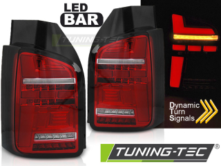 Zadní světla VW T6.1 20- dvojité dveře - červená/bílá LED BAR SEQ