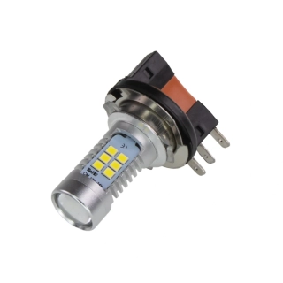 LED ŽÁROVKY H15 bílá, 12V, 21LED/3030SMD