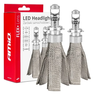 LED žárovky hlavního svícení H7 FLEX+ Lens Series AMiO