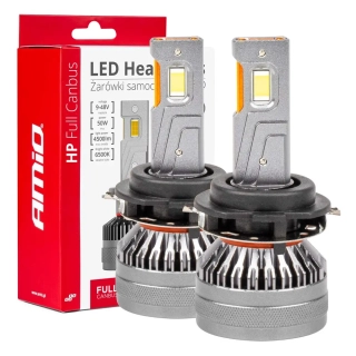 LED autožárovky H7-6 HP FULL CANBUS 12V 24V, bílé 6500K | 4500 LM, 2 ks AMIO