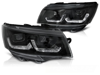 Přední světla VW T6.1 20- TUBE LIGHT DRL SEQ černá