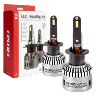 LED žárovky H1, 5400 LM/ bílé 6000K canbus AMIO