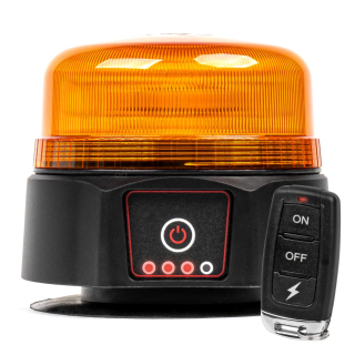 LED výstražný maják bezdrátový s ovládáním R65 R10 12/24V AMiO
