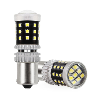 LED žárovky BA15S, 39 SMD CAN-BUS bílé, 2 ks - AMIO