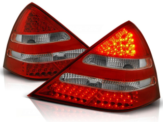 ZADNÍ SVĚTLA, LAMPY LED MERCEDES R170 SLK, 1996-2004, ČIRÉ, ČERVENÉ