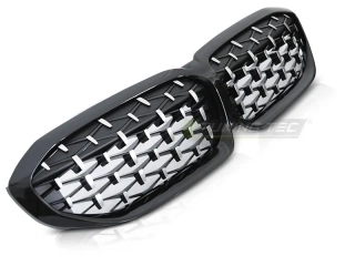PŘEDNÍ MASKA BMW G20, G21, 2019-, DIAMOND, ČERNÁ LESKLÁ