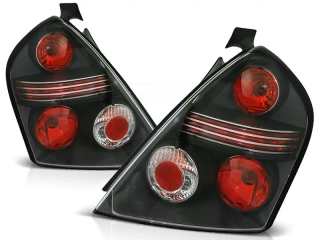 ZADNÍ SVĚTLA, LAMPY FIAT STILO, 2001-2007, 3DVEŘ., ČIRÉ, ČERNÉ BLACK