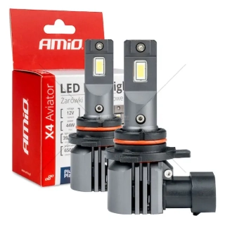 LED žárovky X4-series AVIATOR HIR2 9012 6500K max 44W AMIO