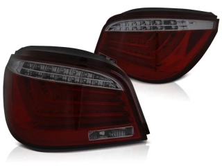 ZADNÍ SVĚTLA BMW E60, LED BAR, 2003-2007, ČERVENÉ, KOUŘOVÉ