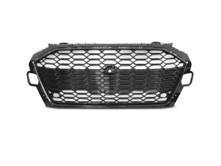 Přední maska Audi A4 B9 20- lesklá/černá PDC 