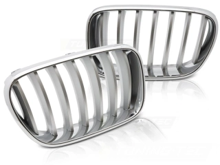 Přední maska, ledvinky BMW X3 F25, 2010-2014, chrom + titan